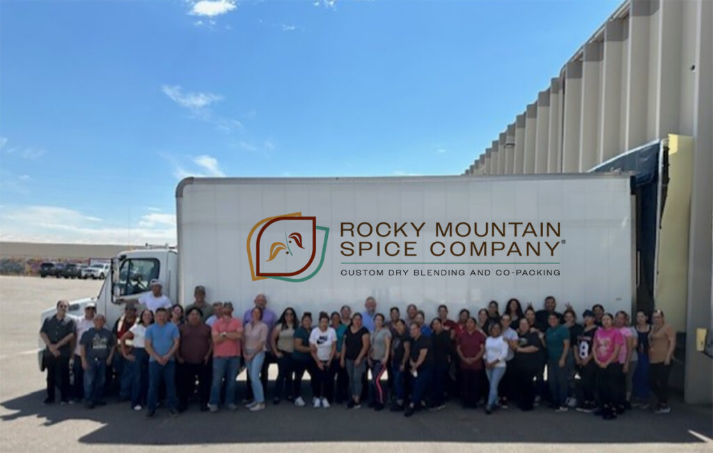 Rocky Mountain Spice Company image of employees in front of their shipping truck