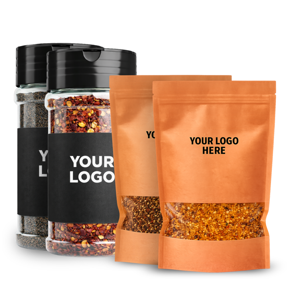 Rocky Mountain Spice Company image of spice packaging with your logo on